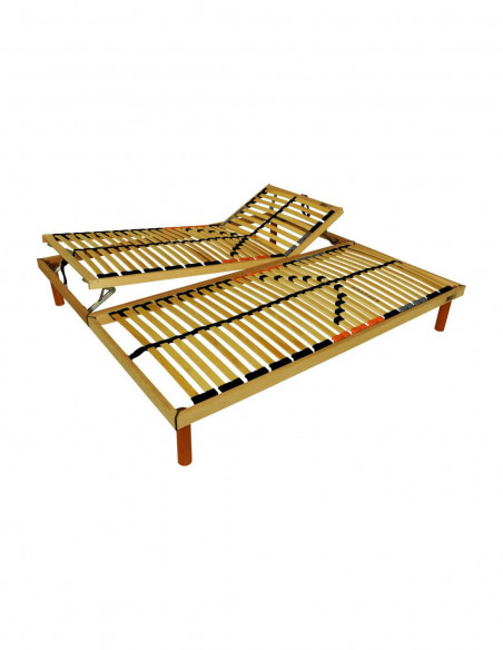 Set nepolohovateľného a polohovateľného lamelového roštu