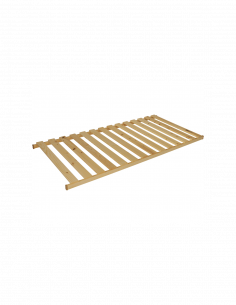 nepolohovateľný rošt v ráme zo 14 masívnych smrekových latiek