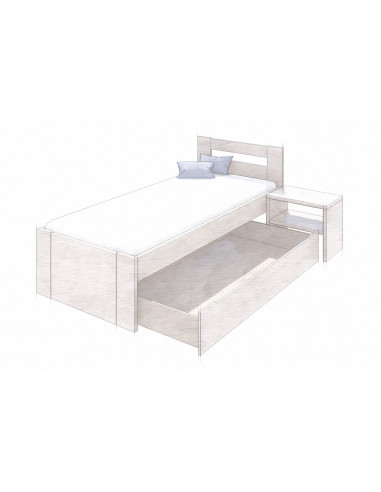 úložný priestor ZÁSUVKA 3/4 pre študentské postele